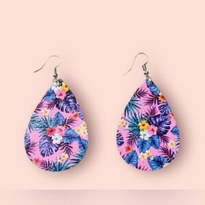 3/ $10 Brand New Faux Leather Earrings